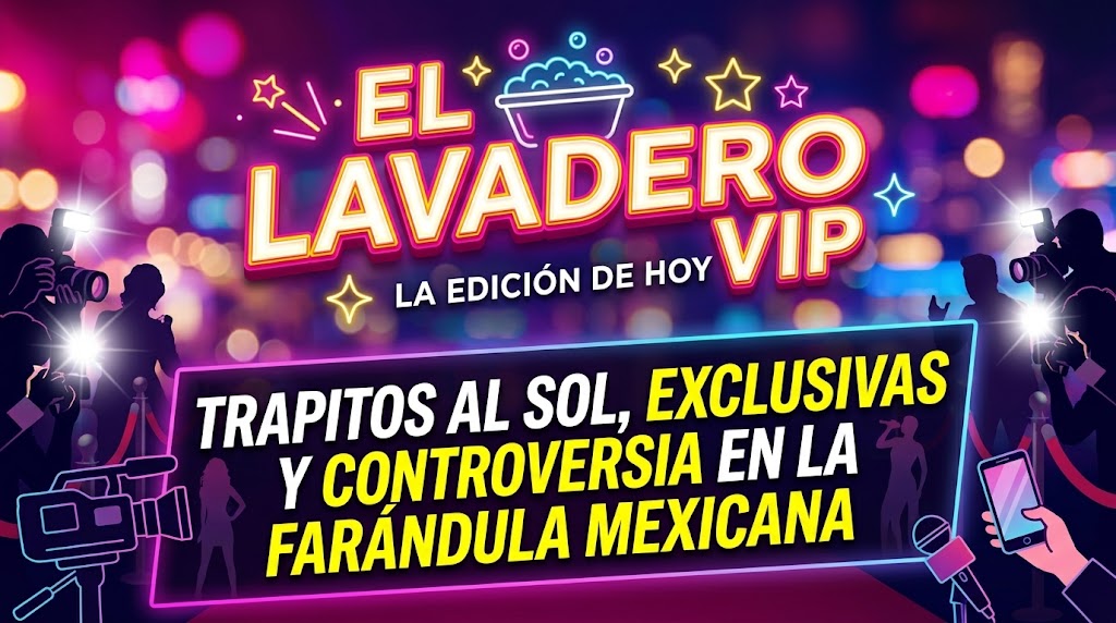 EL LAVADERO VIP: La edición de hoy: Trapitos al sol, exclusivas y controversia en la farándula mexicana